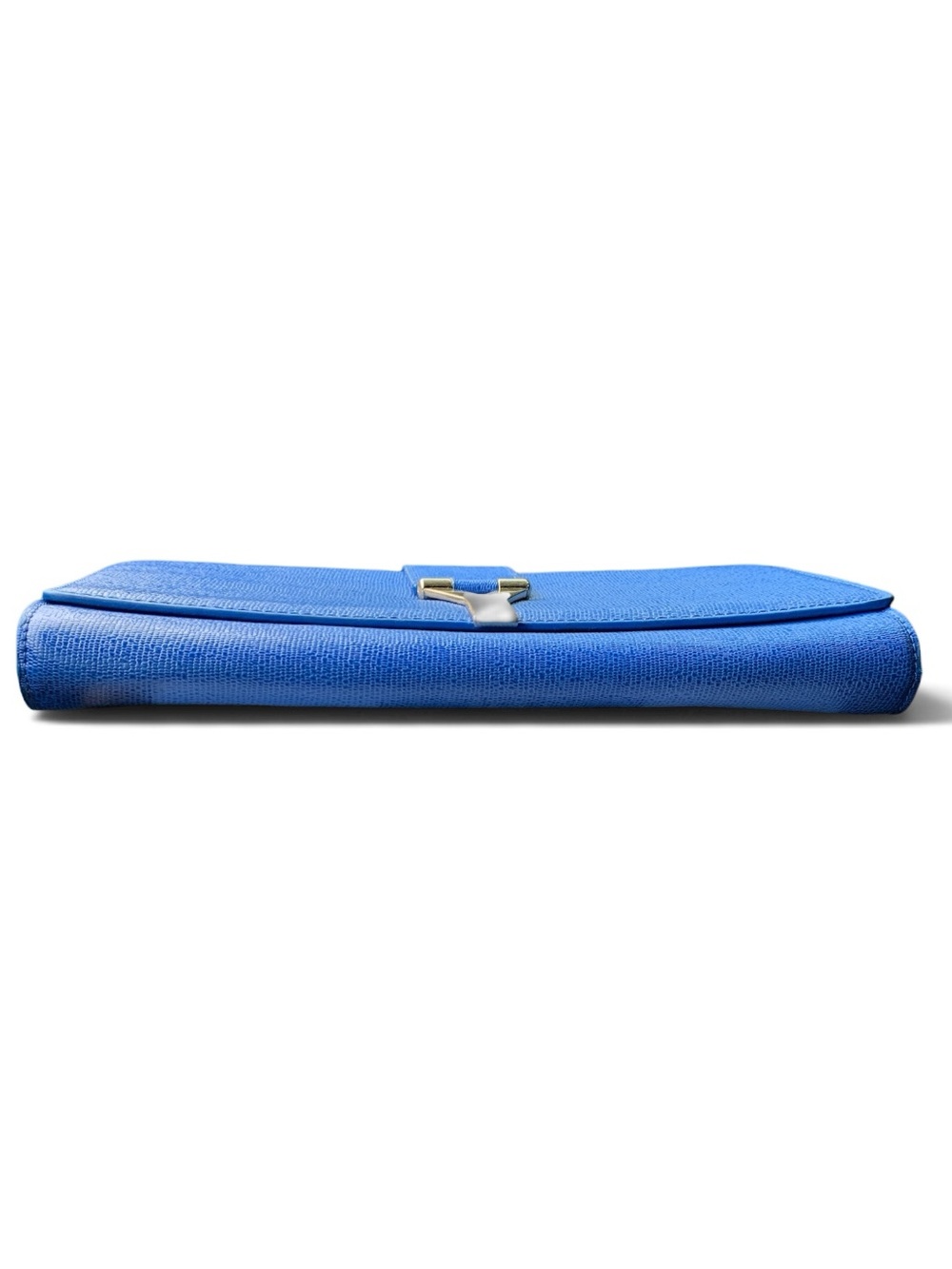 YVES SAINT LAURENT Cobalt Blue Leather Clutch - Picture 4 of 7